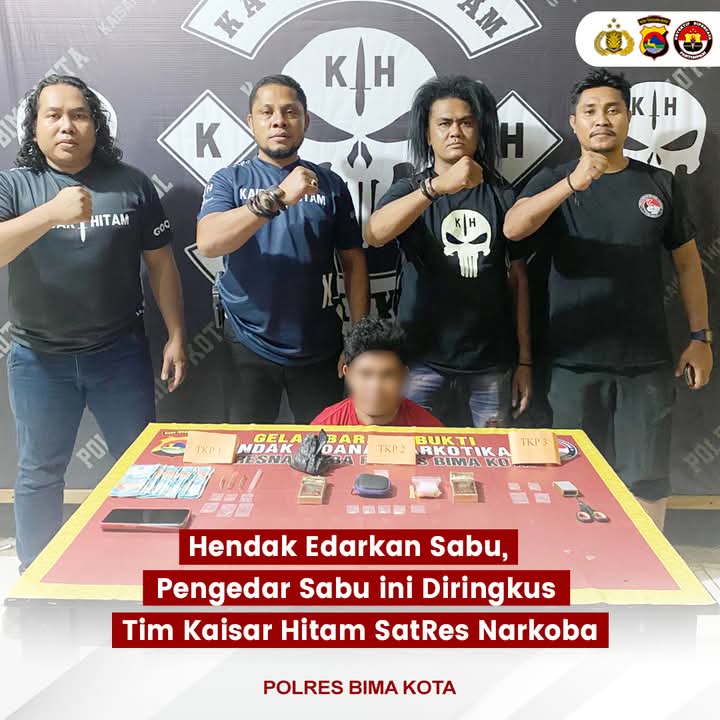 Pengedar Narkoba Asal Kampung Sarae Diringkus Tim Kaisar Hitam