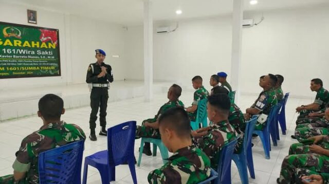 Kodim 1601/ST Terima Sosialisasi Operasi Gaktib Polisi Militer Tahun Anggaran 2025