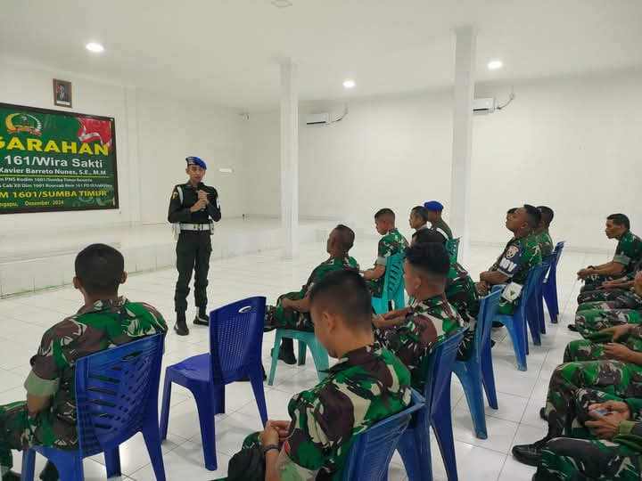 Kodim 1601/ST Terima Sosialisasi Operasi Gaktib Polisi Militer Tahun Anggaran 2025