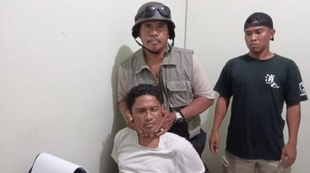 Bandar Narkoba Asal Tambe DPO Polda NTB Ini Bertekuk Lutut Tak Berdaya Saat Ditangkap Polsek Bolo