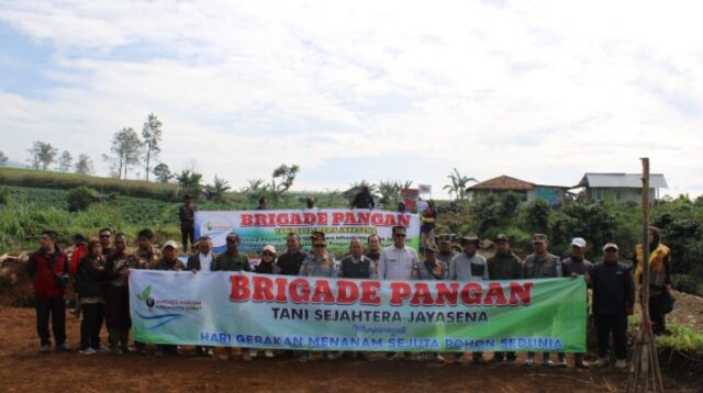 Brigade Pangan Tani Sejahtera Jayasena Gelar Penanaman Pohon