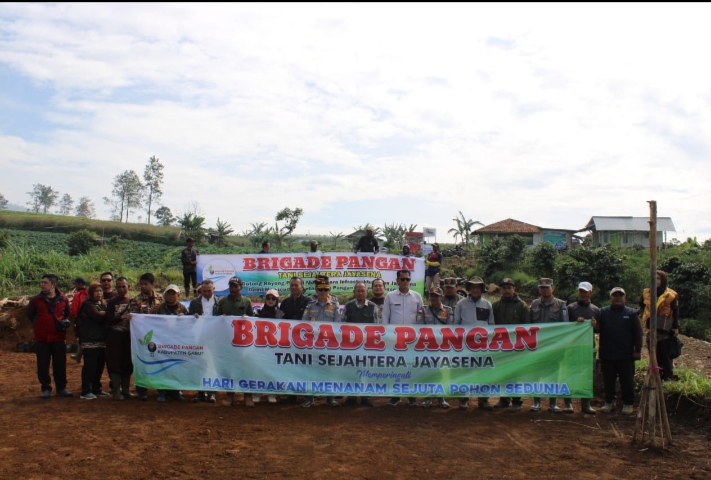 Brigade Pangan Tani Sejahtera Jayasena Gelar Penanaman Pohon