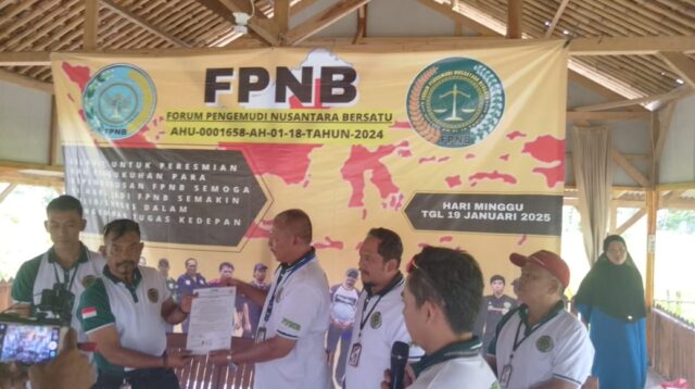 FPNB Resmi Dikukuhkan & Satu Komando Perjuangkan Pengemudi Mendapatkan Keadilan Hukum