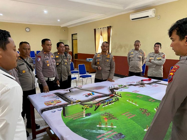 Polres Sumba Barat Gelar TFG untuk Persiapan Pengamanan Ritual Adat Pasola Lamboya