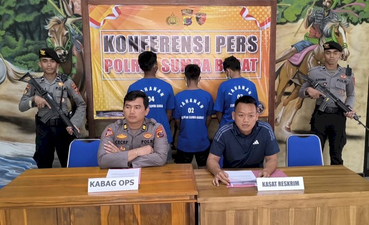 Polres Sumba Barat Ungkap Kasus Pencurian Kendaraan Bermotor, Tiga Tersangka Diamankan