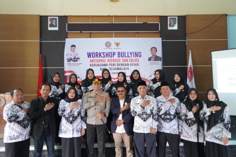 Kapolres Tasikmalaya Kota Menjadi Narasumber Workshop Bullying Bersama PGRI dan KPAID Kabupaten Tasikmalaya