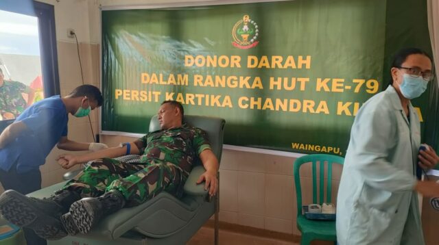 HUT Ke-79 Persit KCK, Kodim 1601/Sumba Timur Gelar Donor Darah Untuk Kemanusiaan