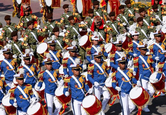 Presiden Prabowo Saksikan Perayaan Kemerdekaan India ke-76, Drumband TNI Jadi Sorotan