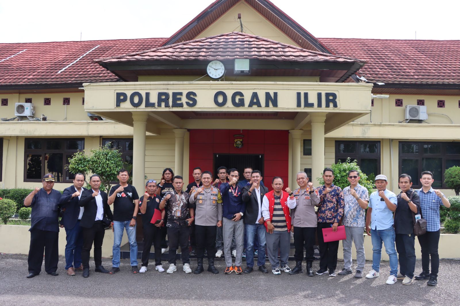 Kapolres Ogan Ilir Polda Sumsel AKBP Bagus Suryo Wibowo, S.I.K Terima Audiensi DPW PWDPI