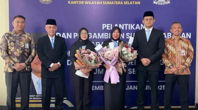 Kepala Imigrasi Kelas II Muara Enim Hadir Pelantikan Pejabat Administrator