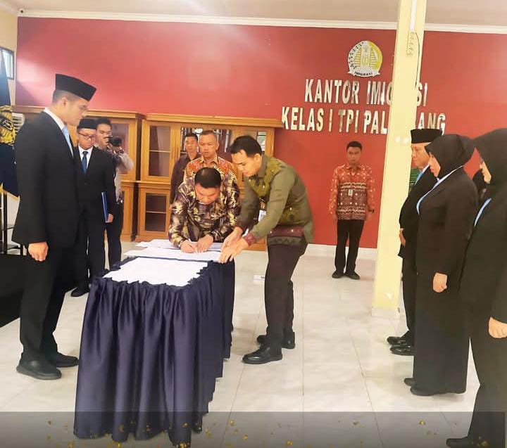 Kepala Imigrasi Kelas II Muara Enim Hadir Pelantikan Pejabat Administrator