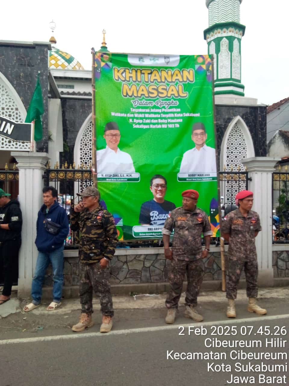 H. Ayep Zaki WaliKota Terpilih Mengadakan Tasyakuran Khitanan Massal Sekaligus Harlah NU ke-102th