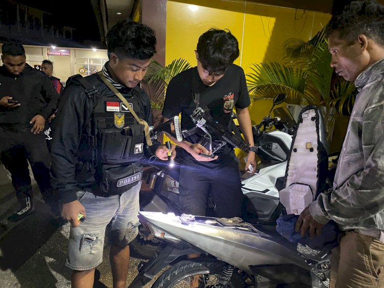 Satreskrim Polres Sumba Barat Temukan Motor Curian di Parkiran RSUD Waikabubak