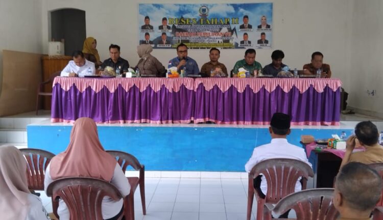Reses Di Dapil 7 Anggota DPRD Kab Lahat Pinta Ini Kepada Para Kades