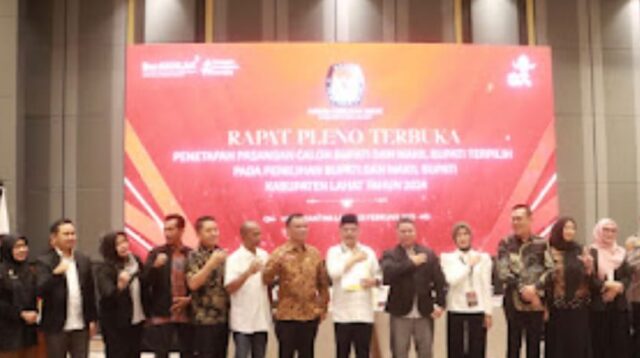 BZ-WIN Menjadi Bupati Dan Wakil Bupati Terpilih Dalam Rapat Pleno Terbuka Yang Di Gelar Oleh KPUD Lahat