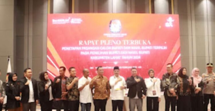 BZ-WIN Menjadi Bupati Dan Wakil Bupati Terpilih Dalam Rapat Pleno Terbuka Yang Di Gelar Oleh KPUD Lahat