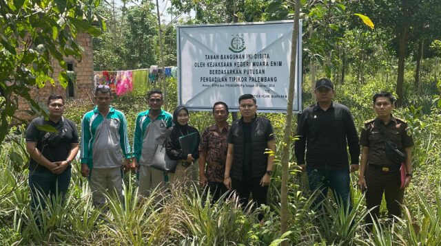 Aset Milik Pelaku Korupsi Oknum Kades, Dilakukan Penyitaan Oleh Pihak Kejari Muara Enim,