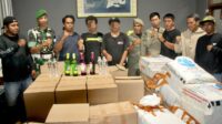 Jelang Ramadhan, Kodim 1608/Bima Bersama Sat Pol PP Amankan 1.608 Botol Miras