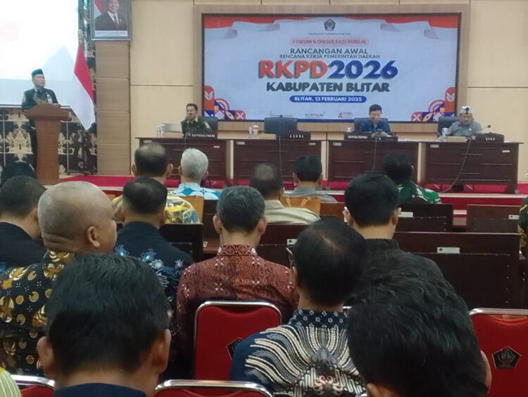 Sekda Kabupaten Blitar Gelar Forum Konsultasi Publik RKPD 2025