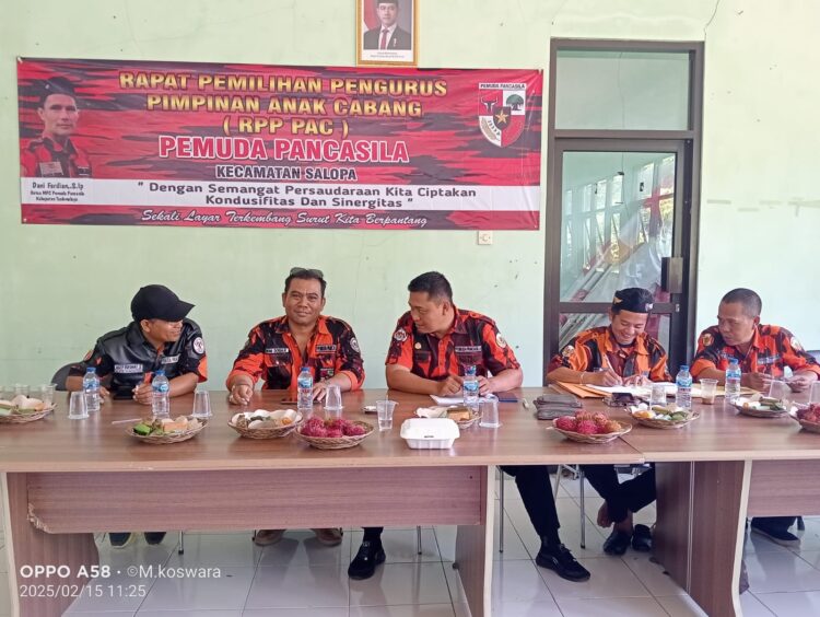 Rapat Pemilihan Pengurus Pemuda Pancasila Pimpinan Anak Cabang Kecamatan Salopa,