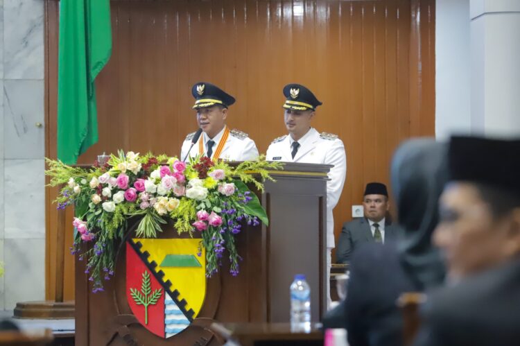 Bupati Bandung Dadang Supriatna Sampaikan Pidato Perdana Pasca Dilantik, Siap Realisasikan Janji Politik