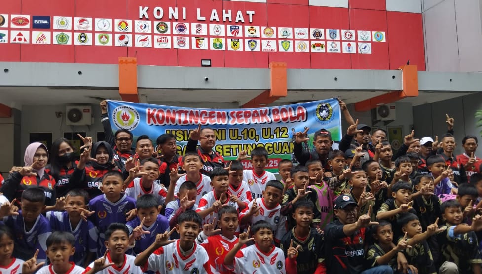 Bertangan Dingin Susiawan Rama Bawa Kontingen Sepak Bola  U-10 Dan U-12 Lahat Berlaga Di Palembang