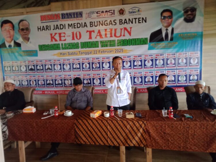 HUT Ke - 10 Media Bungas Banten Santuni Yatim Piatu dan Khitanan Gratis,