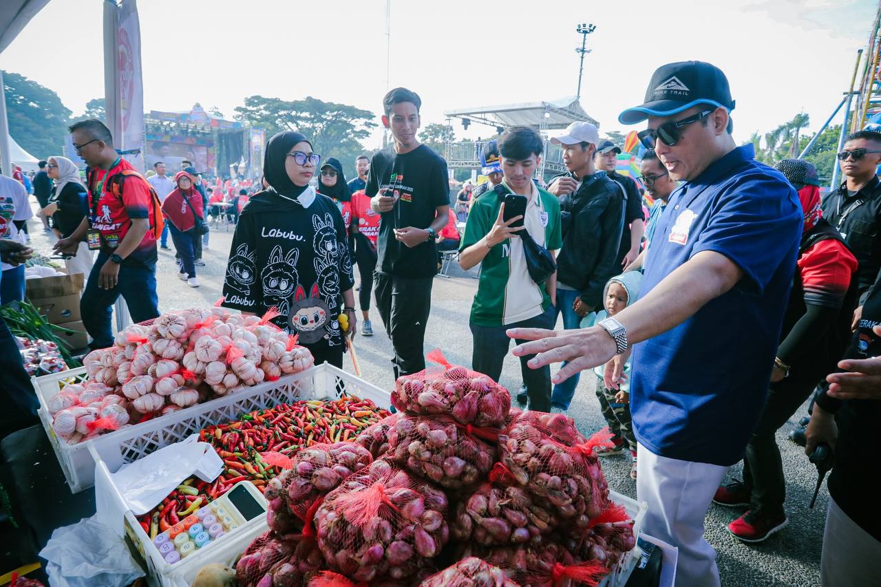 Erwin Tinjau Gerakan Pangan Murah,