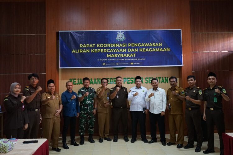 Cegah Potensi Aliran Kepercayaan dan Keagamaan Menyimpang, Kejari Pessel Gelar Rapat Koordinasi Tim PAKEM