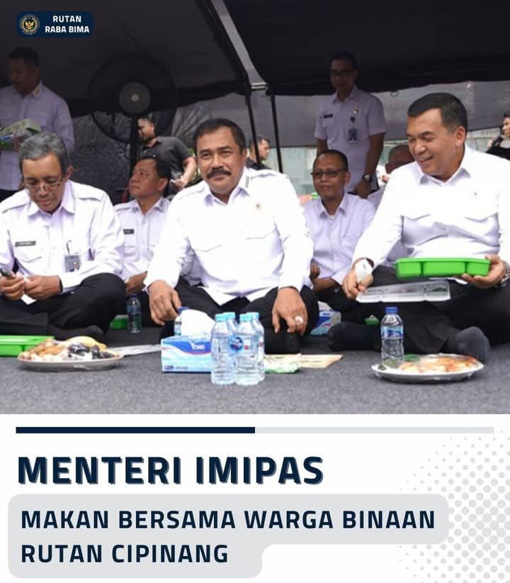 Menteri Imipas Makan Bersama Warga Binaan Rutan Cipinang