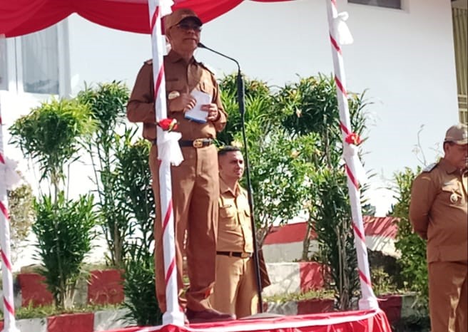 Pimpin Apel Perdana Bupati Malaka SBS Dan Wakil Bupati Malaka HMS: Tekankan Profesionalisme ASN