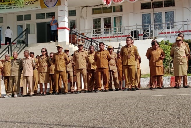 Pimpin Apel Perdana Bupati Malaka SBS Dan Wakil Bupati Malaka HMS: Tekankan Profesionalisme ASN
