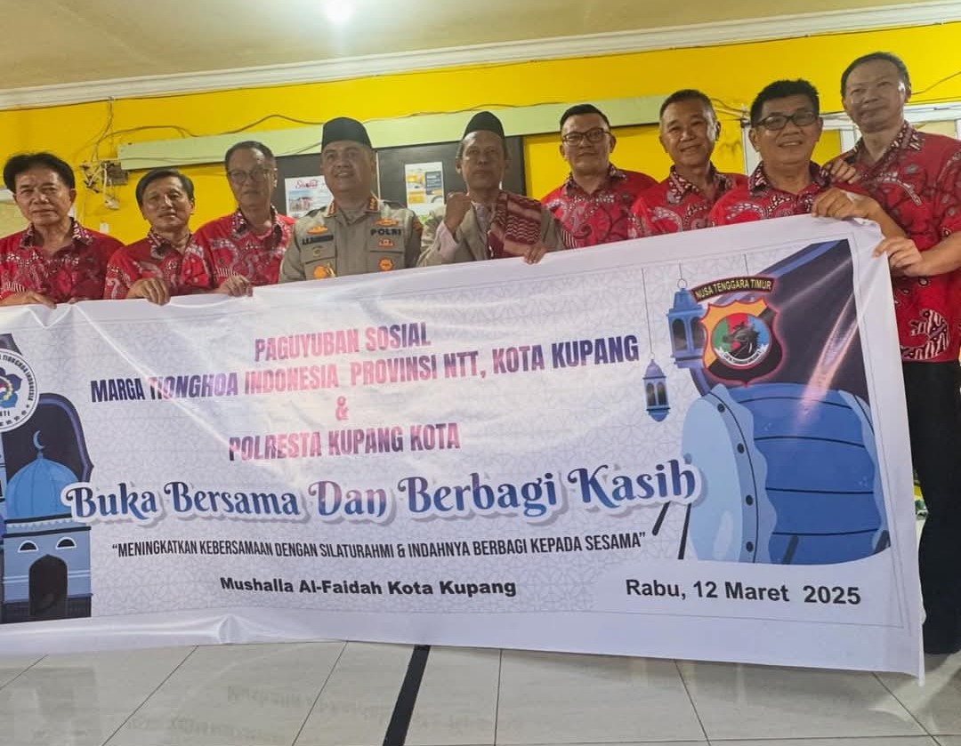 Merajut Toleransi di Bulan Suci, PSMTI Kota Kupang dan Polresta Berbagi Kasih di Masjid Al-Faidah"