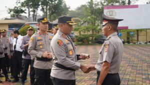 Kapolres AKBP Moh. Faruq Rozi Pimpin Kenaikan Pangkat Pengabdian di Polres Tasikmalaya Kot