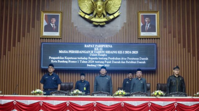 DPRD Kota Bandung Gelar Rapat Paripurna untuk Pengesahan Raperda Perubahan Pajak Daerah