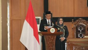 Pidato Perdana, Bupati dan Wabup Muara Enim Ajak DPRD Bersinergi Wujudkan Muara Enim MEMBARA