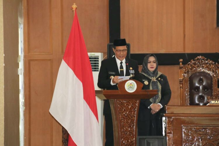 Pidato Perdana, Bupati dan Wabup Muara Enim Ajak DPRD Bersinergi Wujudkan Muara Enim MEMBARA