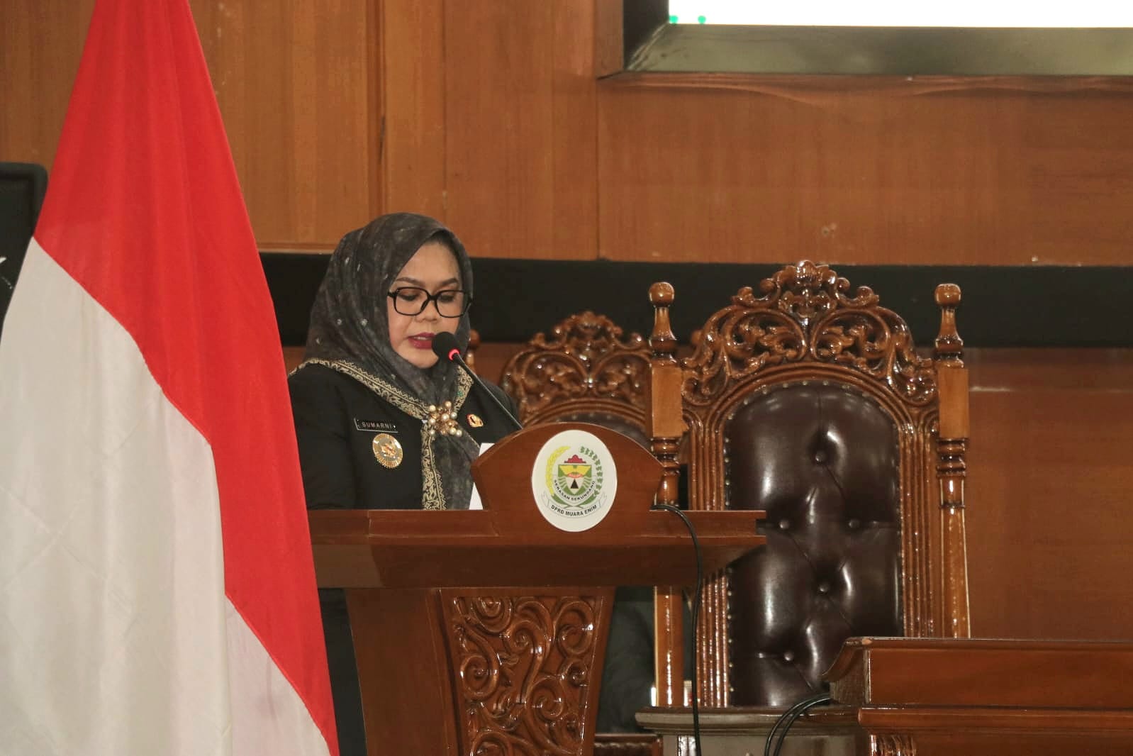 Pidato Perdana, Bupati dan Wabup Muara Enim Ajak DPRD Bersinergi Wujudkan Muara Enim MEMBARA