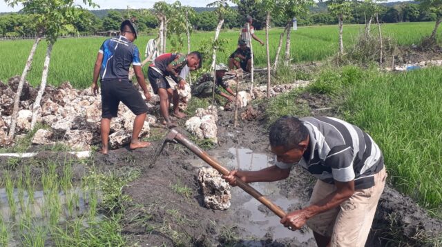 Pembangunan Irigasi TMMD ke-123 di Desa Kaliuda Terus Dikebut