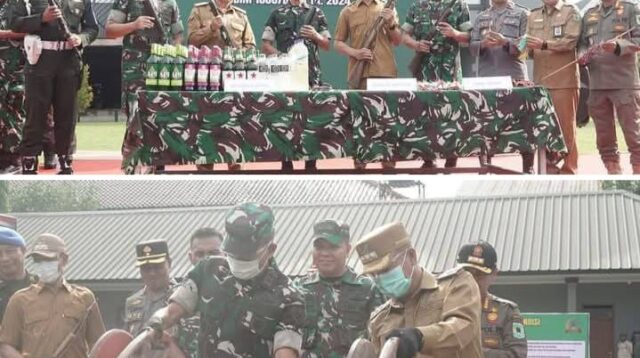 Pangdam IX/Udayana Pimpin Pemusnahan Puluhan Senpi dan Ribuan Botol Miras Di Kodim 1608/Bima