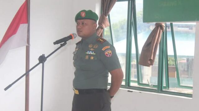 Dandim 1629/SBD Pimpin Acara Korp Raport Pindah Satuan, Penerimaan Prajurit