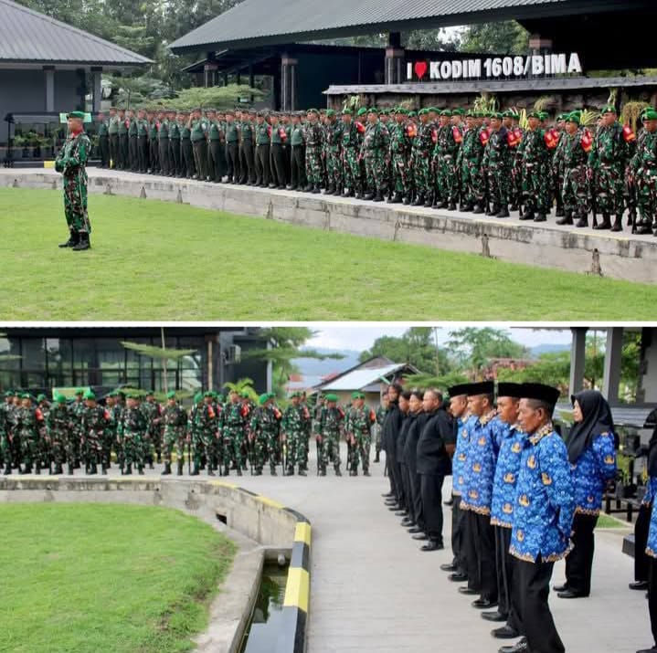 Peringati Hari Kemerdekaan RI, Kodim 1608/Bima Gelar Upacara Bendera