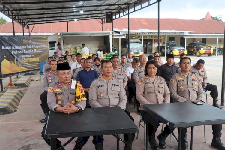 Polres Sumba Barat Ikuti Secara Virtual Bazar Ramadhan Polri Presisi 2025