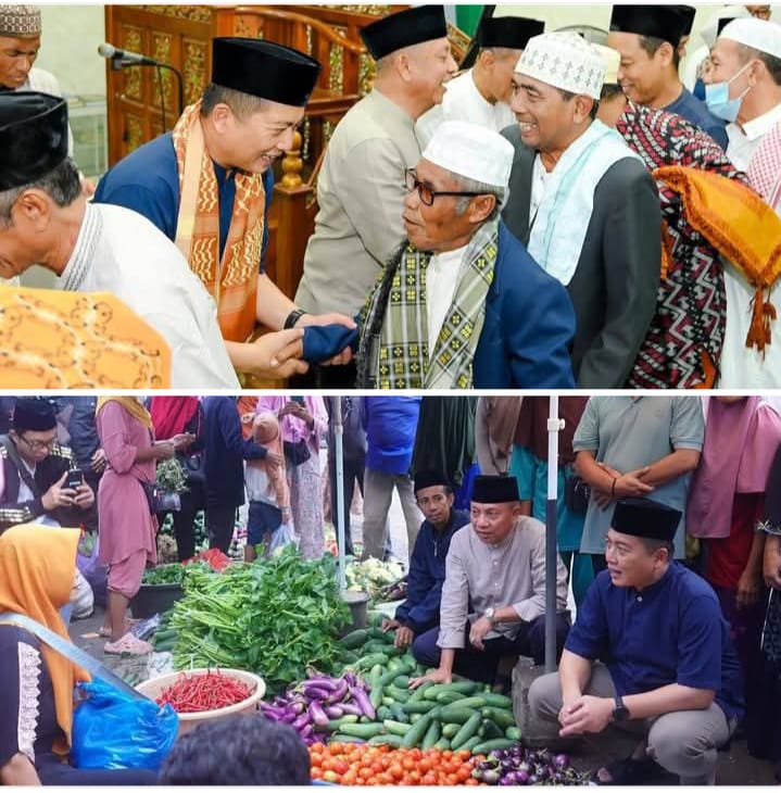 Usai Solat Subuh Di Masjid Baitul Hamid, Gubernur NTB Kunjungi Pasar Amahami
