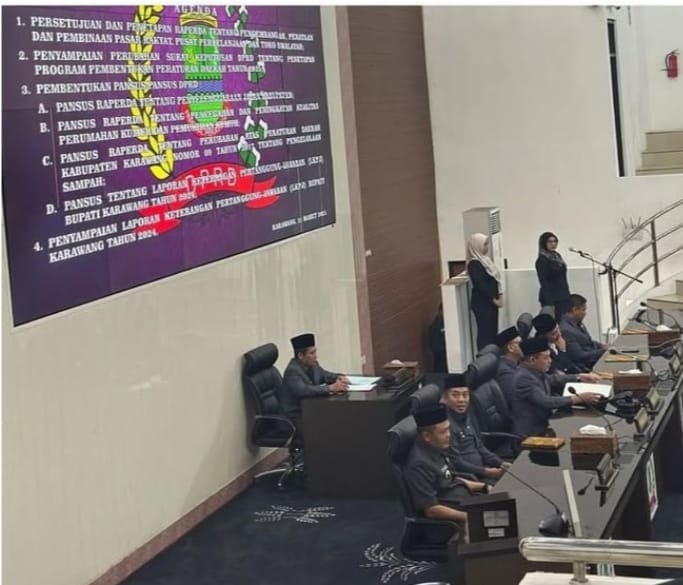 DPRD Kab. Karawang Gelar Rapur Bahas Pembentukan Pansus Dan LPJ Bupati