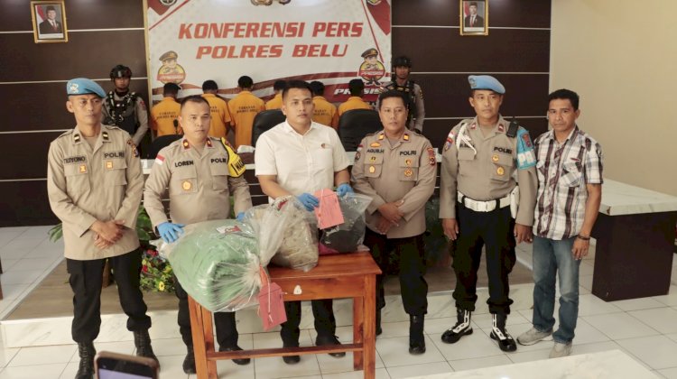 Tetapkan Tujuh Tersangka,Polres Belu Gelar Konferensi Pers Kasus Persetubuhan Terhadap Anak