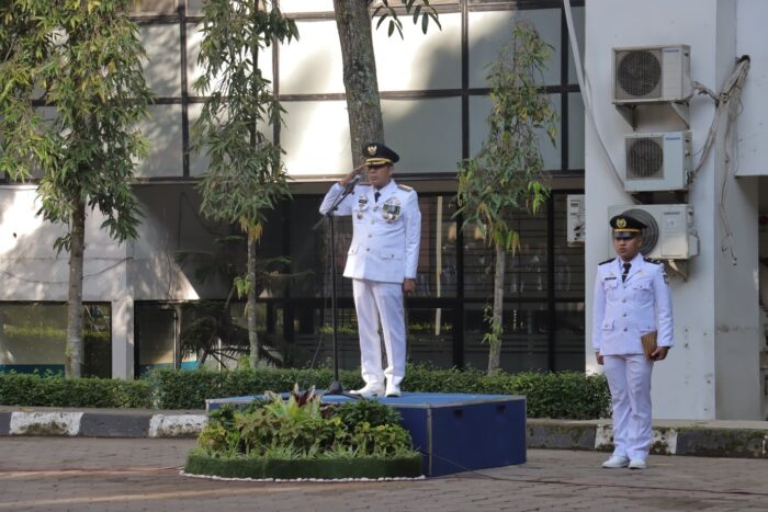 Upacara Peringatan Hari Otonomi Daerah ke-29 di Kota Cimahi Dikukuhkan, 64 Relawan Pemadam Kebakaran Angkatan II