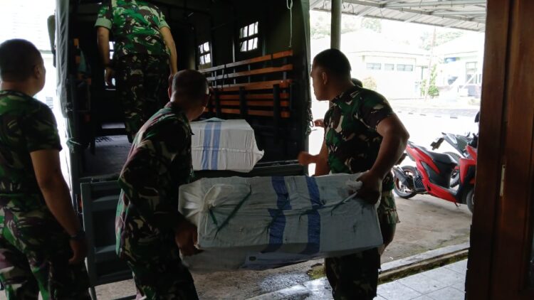 Kodim 0607/ Kota Sukabumi Salurkan Bantuan Bencana Myanmar