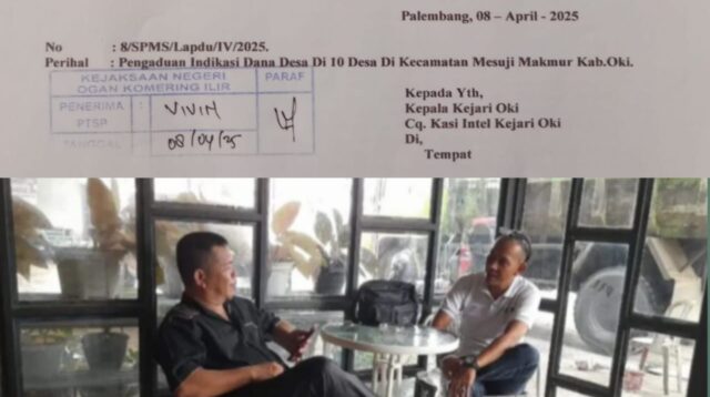SPM Sumsel Temukan Ketidaksesuaian Data Pengelolaan Dana Desa di OKI; Laporan Diserahkan ke Kejari,