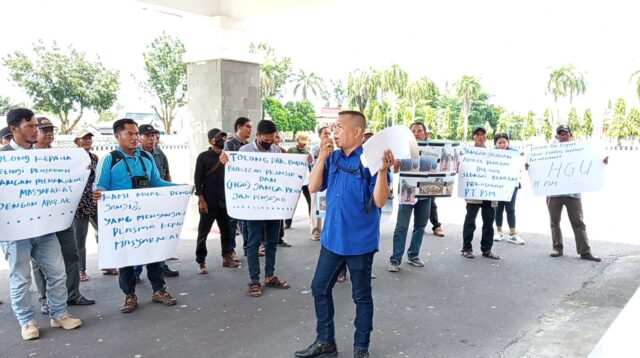 SPM Kawal Demonstrasi Damai Warga Pedamaran Tuntut Keadilan Lahan